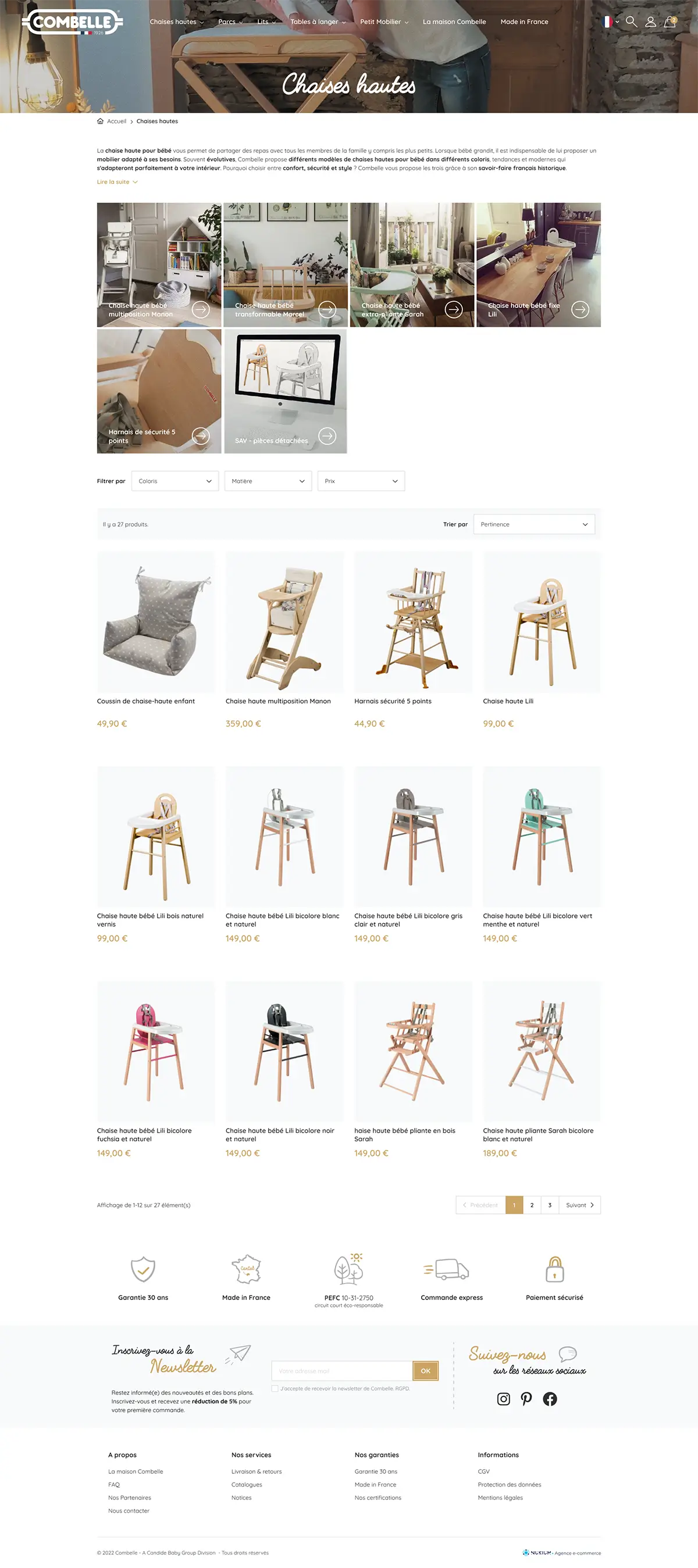 Combelle - design - catégorie
