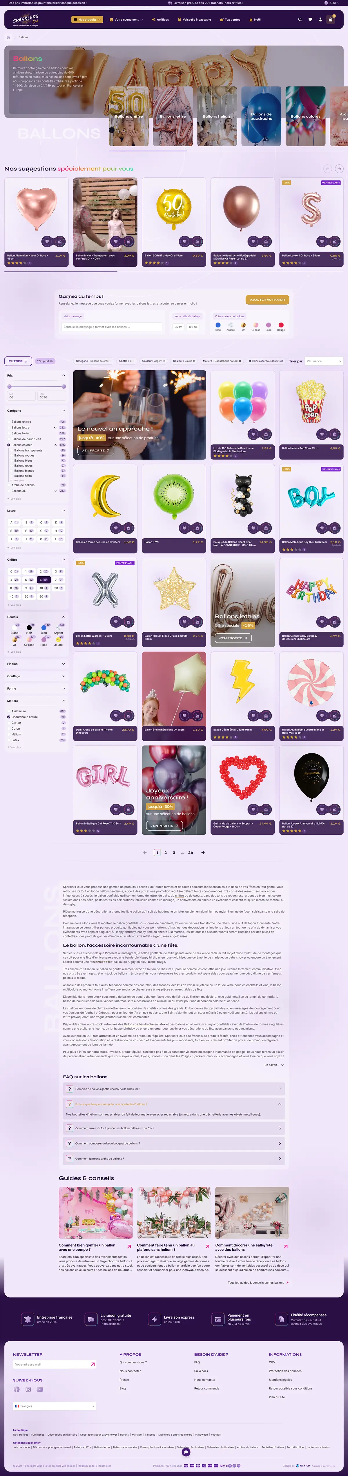 Sparklers Club - design - catégore