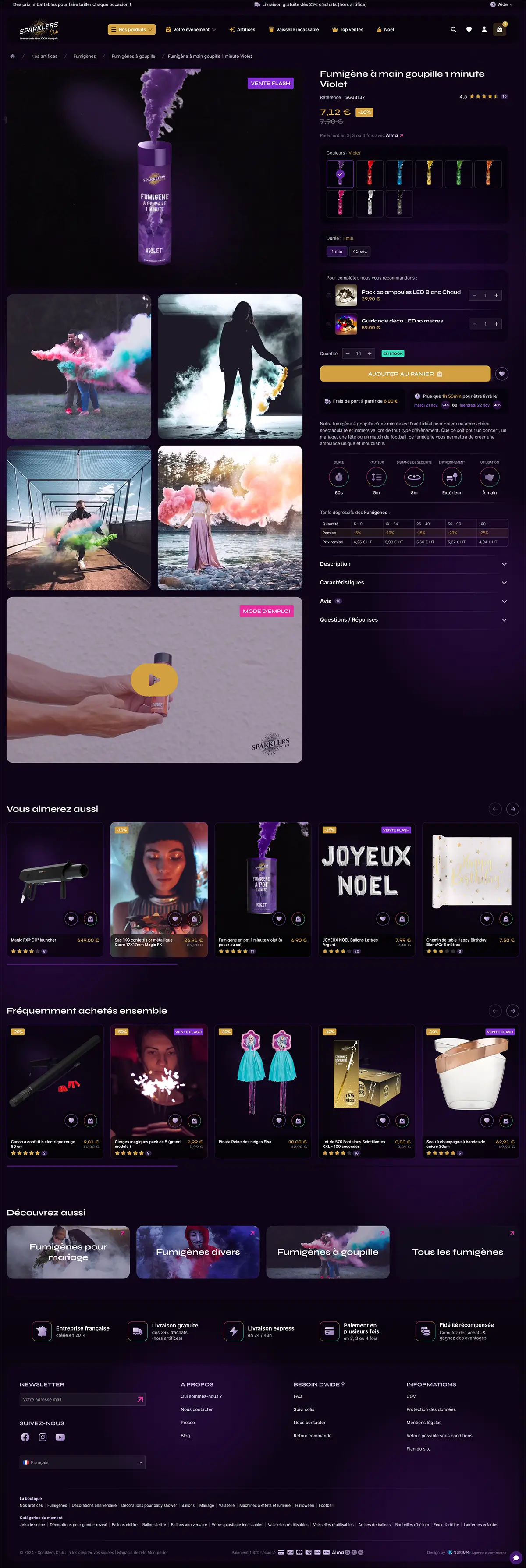 Sparklers Club - design - produit